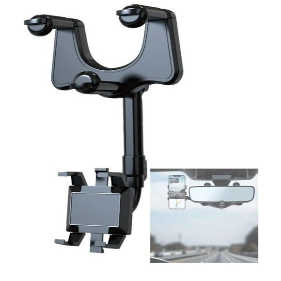 New 360° Rotatable Retractable Car Phone Holder - Picture 1 of 9